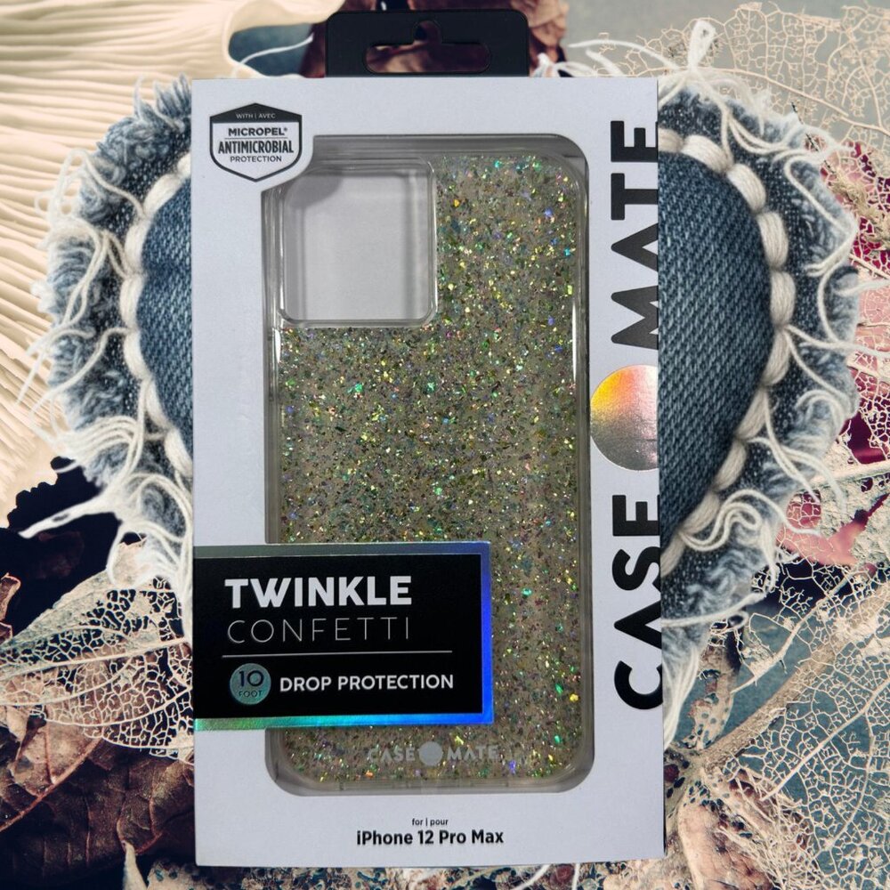 iPhone‎ 12 Pro Max Slim Case by Casemate, Twinkle Confetti: NWT in box